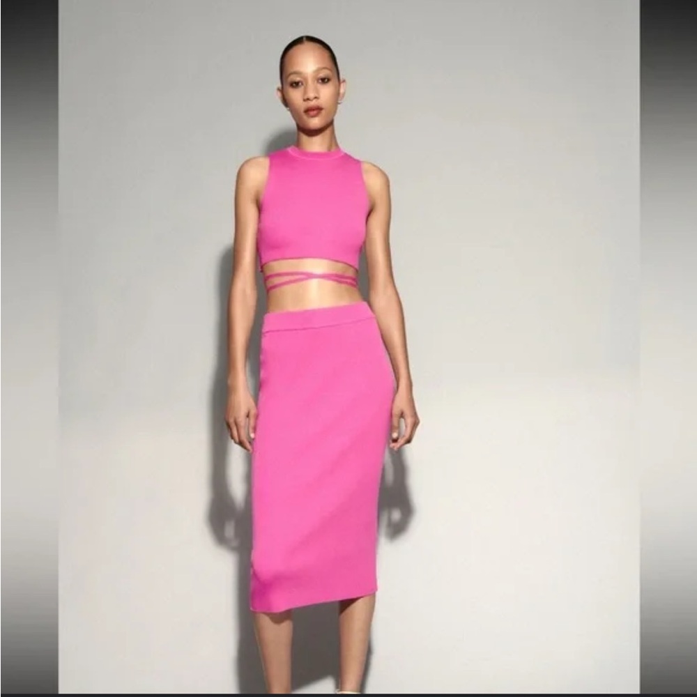 Zara Pink Two-Piece Set